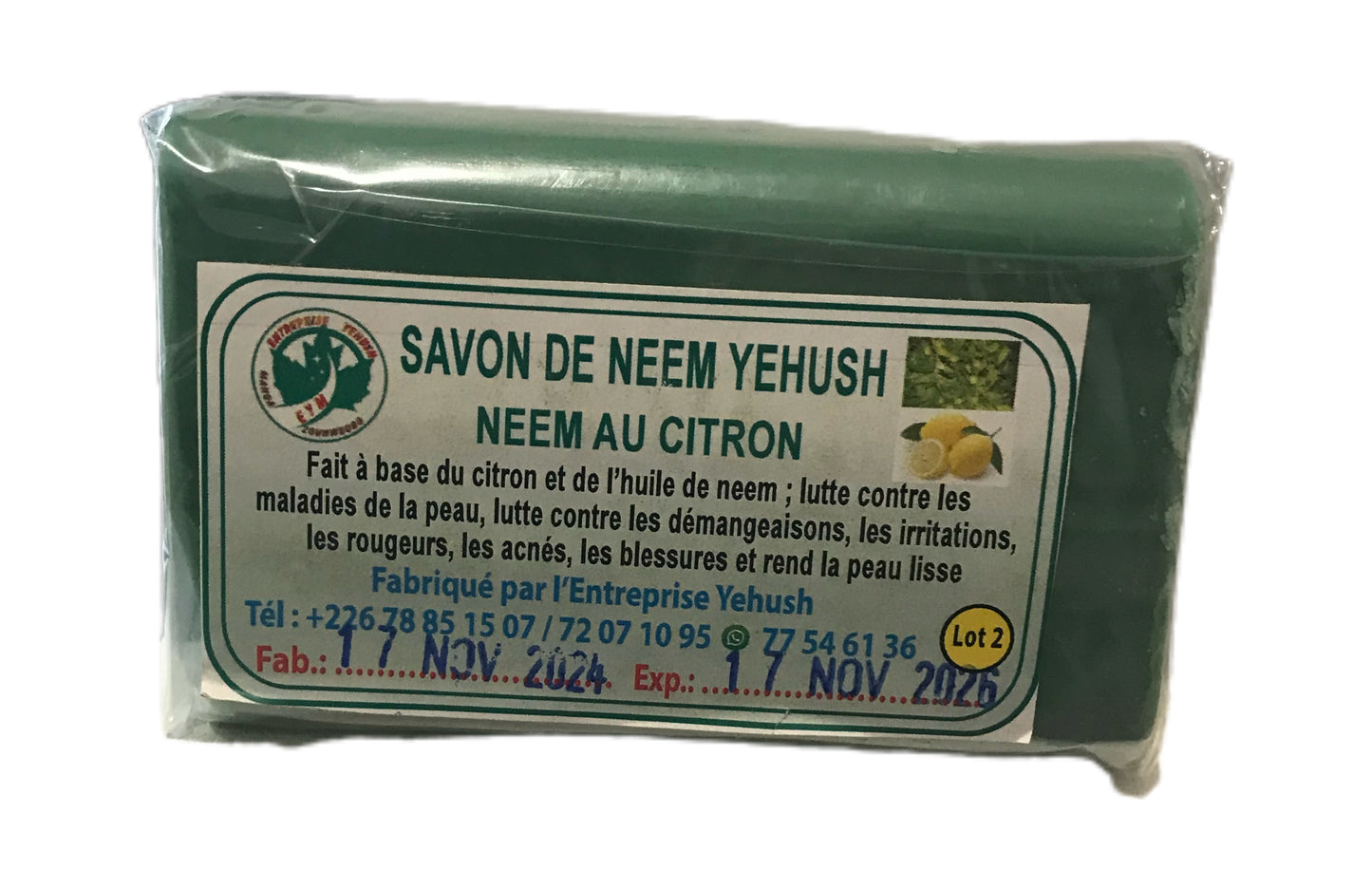 Savon de Neem au citron - Premium Savon from Nkento Ethnik - Just €3.75! Shop now at Nkento Ethnik