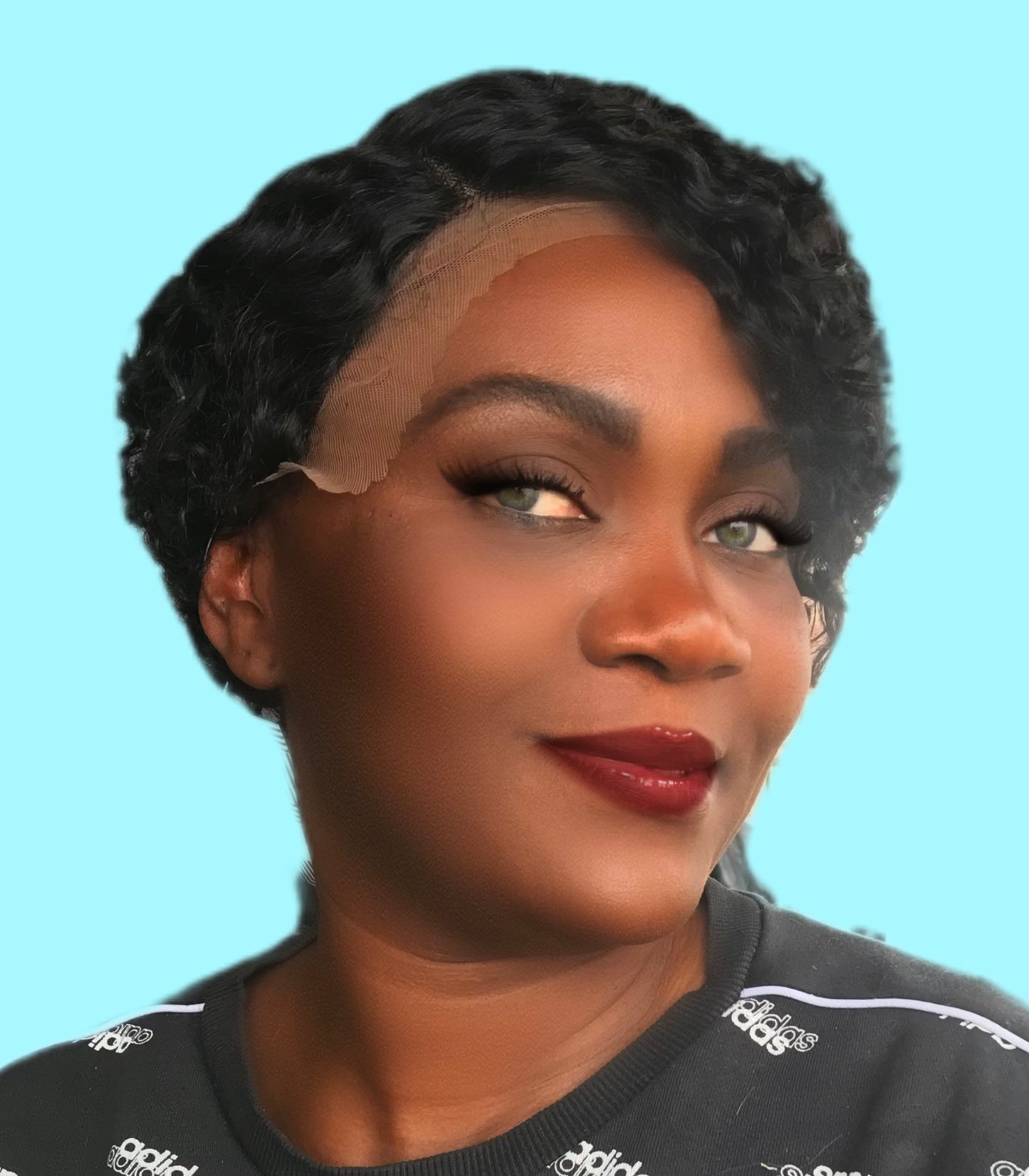 Perruque lace front frisés cheveux naturels brésiliens coupe courte - Premium Ensembles d'accessoires de coiffure from Nkento Ethnik - Just €45! Shop now at Nkento Ethnik