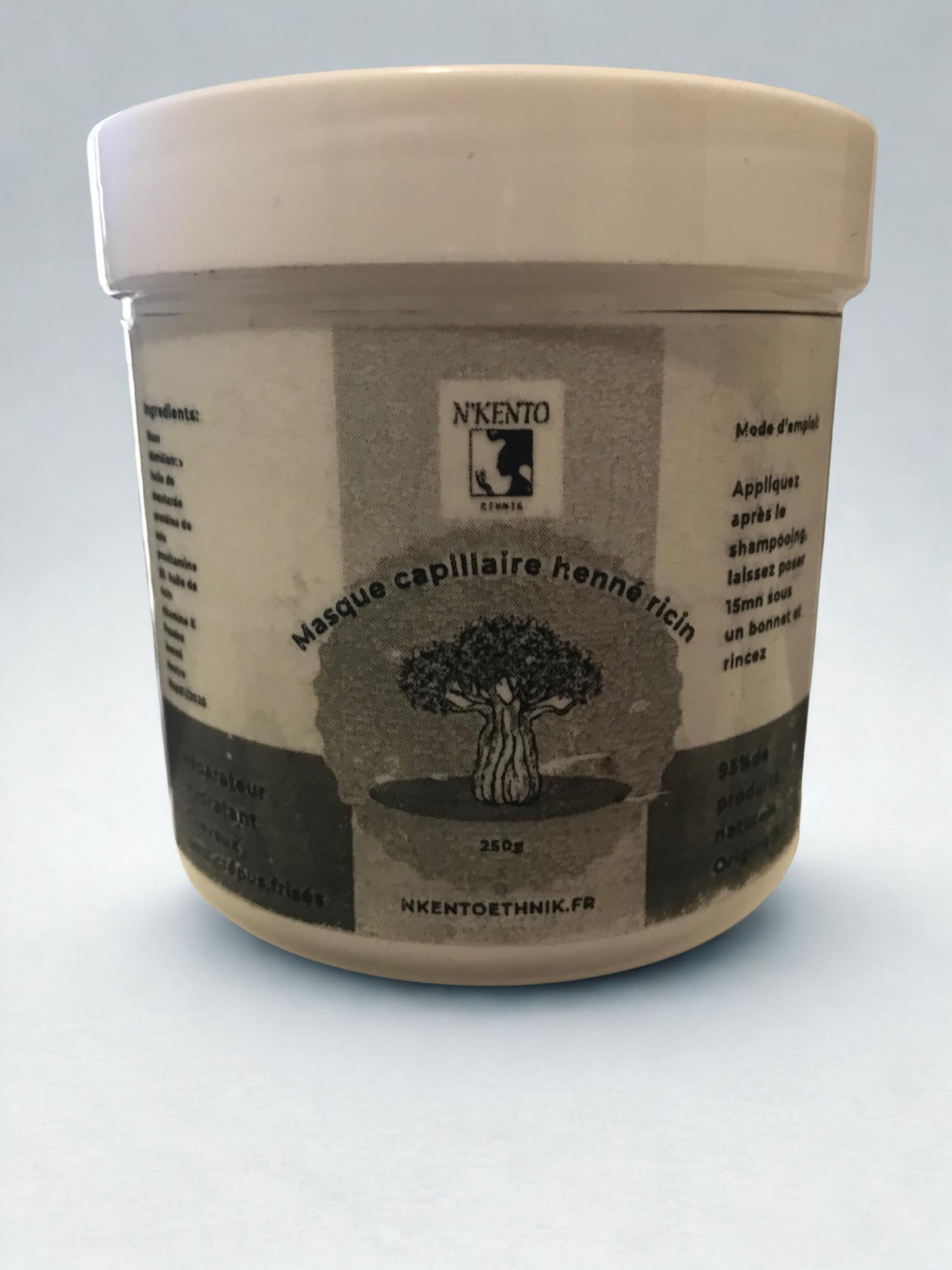 Masque capillaire au henné et ricin - Premium Masque capillaire from Nkento Ethnik - Just €9.15! Shop now at Nkento Ethnik