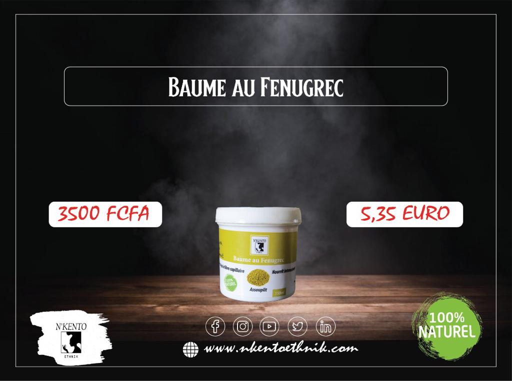 Baume au fenugrec - Premium Baume from Nkento Ethnik - Just €5.35! Shop now at Nkento Ethnik