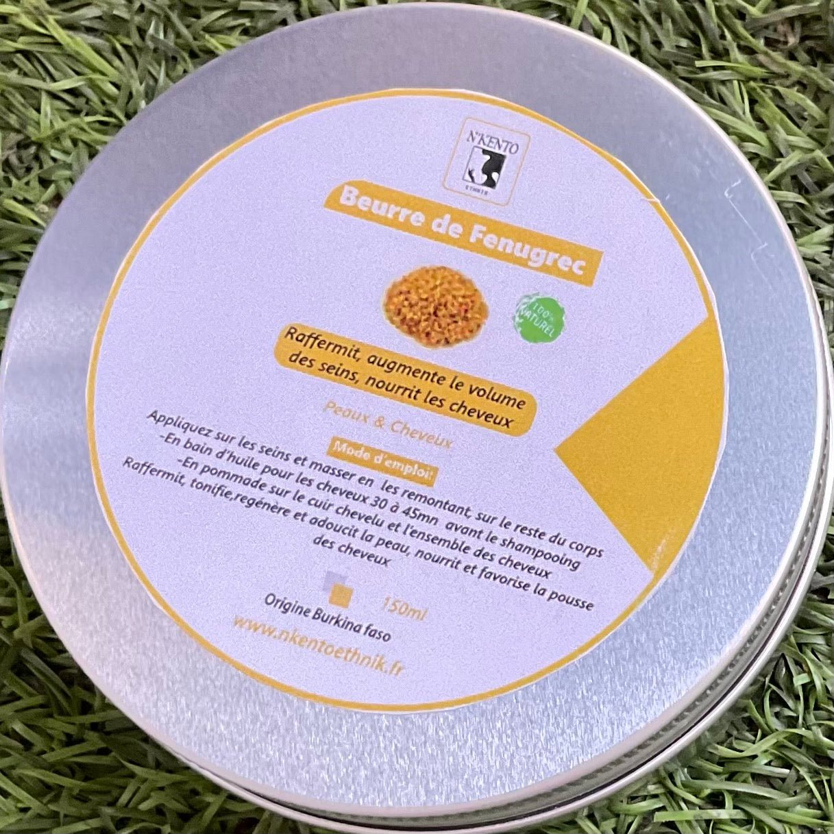 Beurre de fenugrec 100% naturel - Premium soins du corps from Nkento Ethnik - Just €8.50! Shop now at Nkento Ethnik