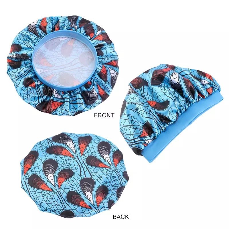 Bonnet satin imprimé africain - Premium Accessoires from Nkento Ethnik - Just €4! Shop now at Nkento Ethnik