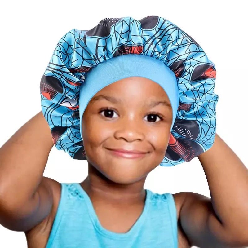 Bonnet satin imprimé africain - Premium Accessoires from Nkento Ethnik - Just €4! Shop now at  Nkento Ethnik