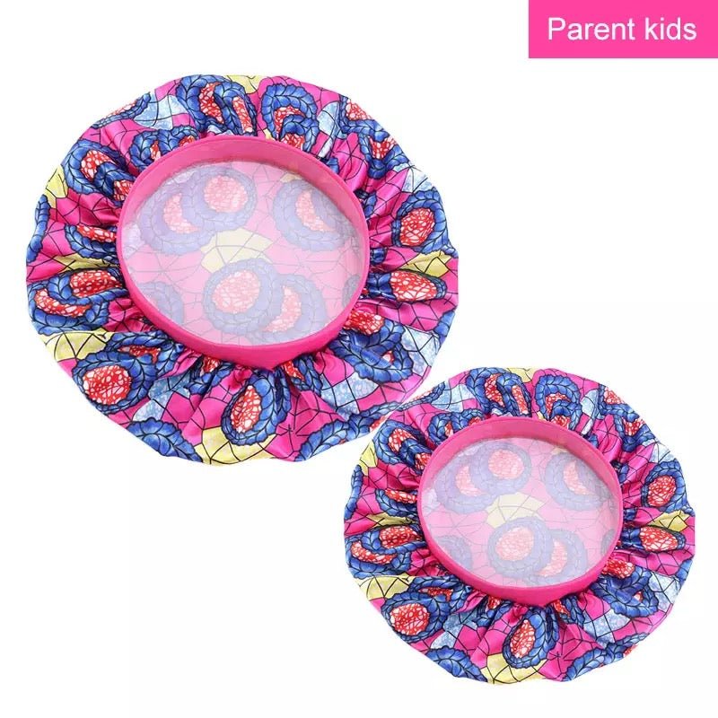 Bonnet satin imprimé africain - Premium Accessoires from Nkento Ethnik - Just €4! Shop now at Nkento Ethnik