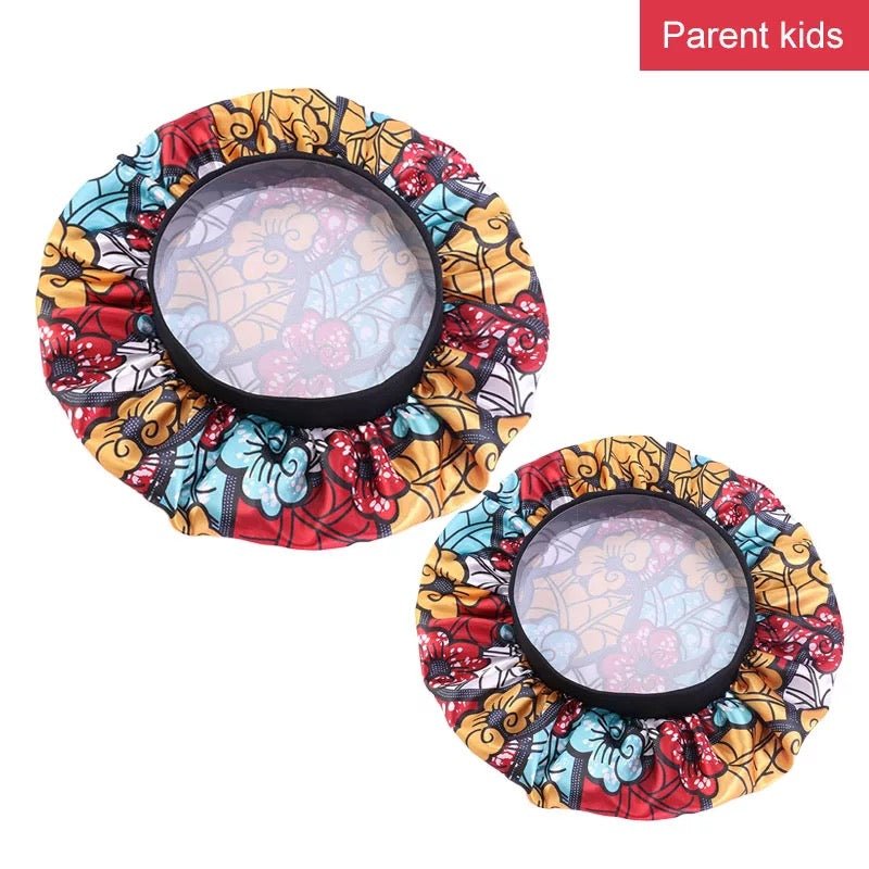 Bonnet satin imprimé africain - Premium Accessoires from Nkento Ethnik - Just €4! Shop now at Nkento Ethnik