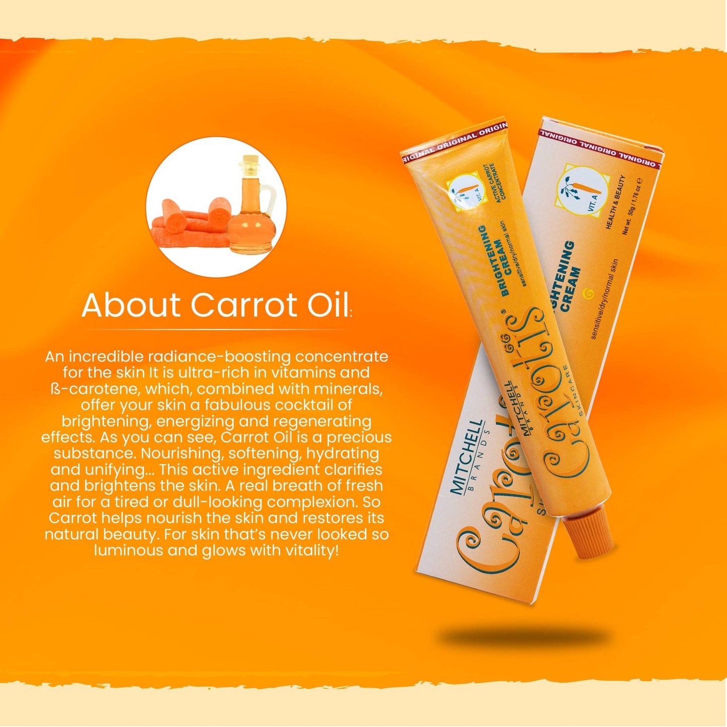 Crème éclaircissante Carotis - 50 g/1,7 fl oz - Premium soins eclaircissant from Mitchell Brands - Just €8.49! Shop now at Nkento Ethnik