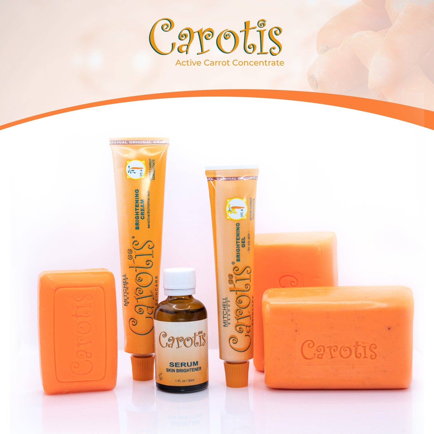 Savon de beauté Carotis - 80 g/2,82 fl oz - Premium soins eclaircissant from Mitchell Brands - Just €5.09! Shop now at Nkento Ethnik