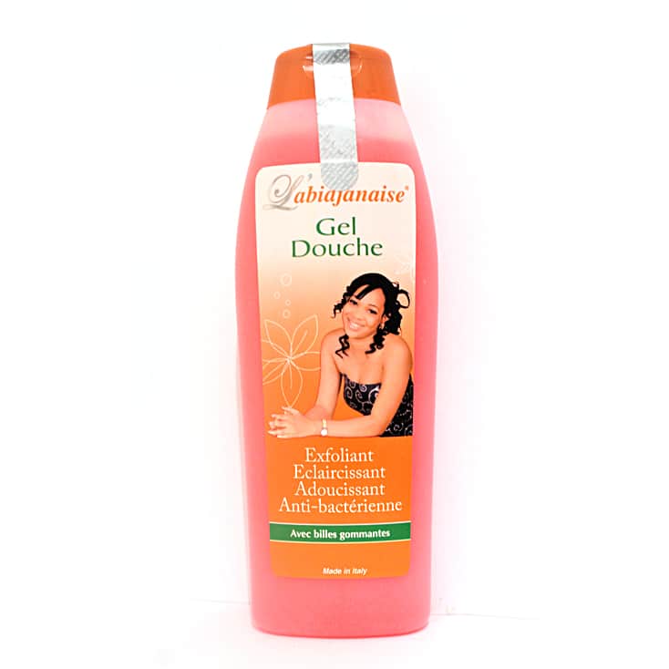 Gel douche l'Abidjanaise, exfoliant, éclaircissant, adoucissant, antibactérienne.shower gel scrubbing,lightening, softening, antibactérial - Premium soins du corps from Nkento Ethnik - Just €7.50! Shop now at Nkento Ethnik