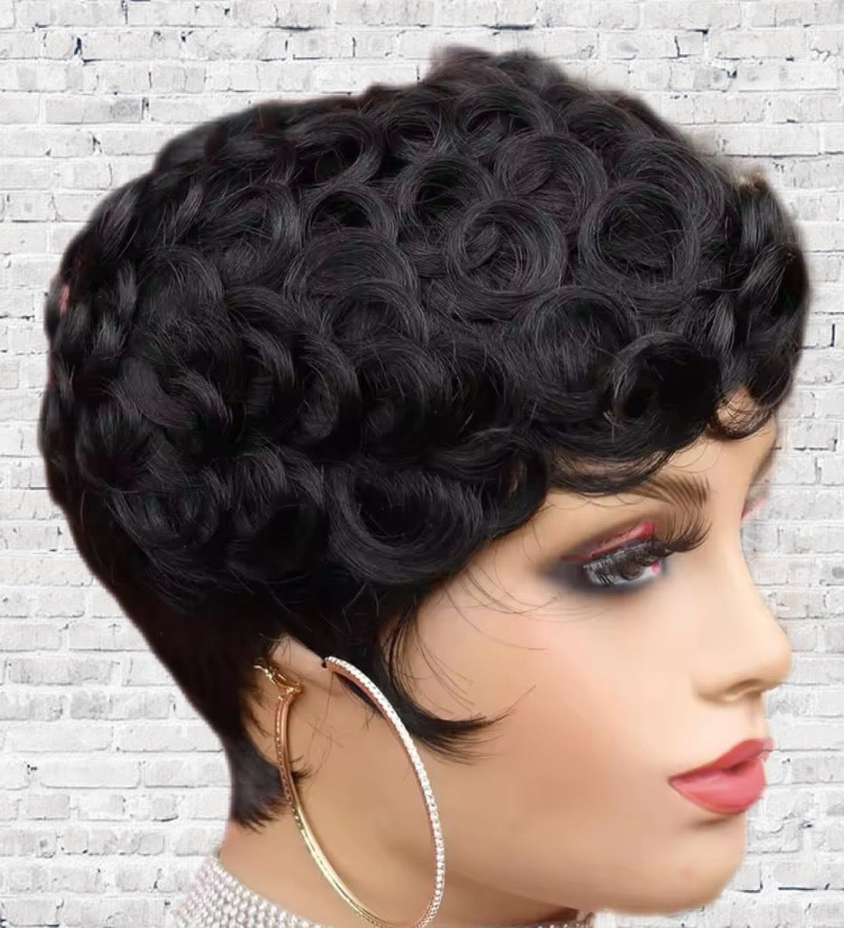 Perruque coupe pixie - Premium from Nkento Ethnik - Just €24! Shop now at Nkento Ethnik