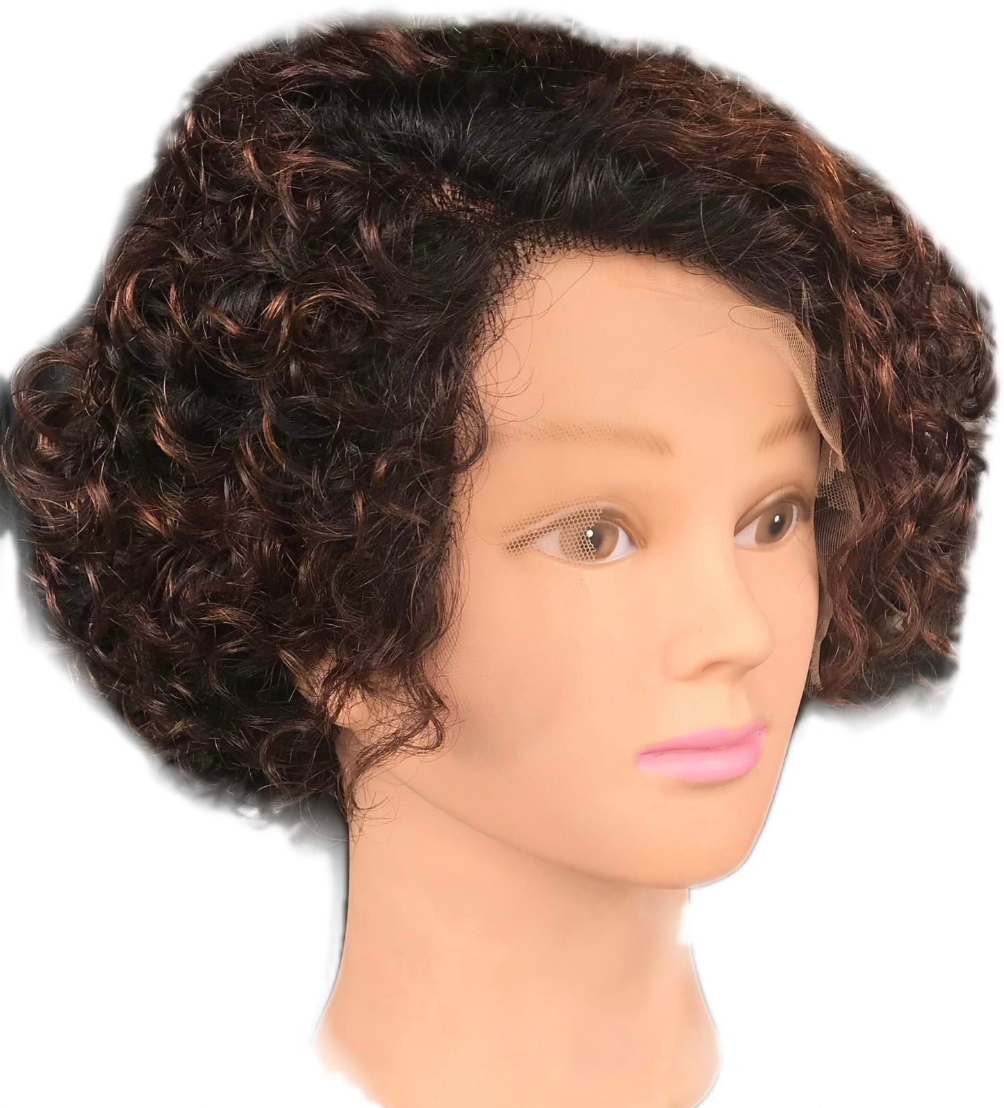 Perruque lace front frisés cheveux naturels brésiliens coupe courte - Premium Ensembles d'accessoires de coiffure from Nkento Ethnik - Just €45! Shop now at Nkento Ethnik