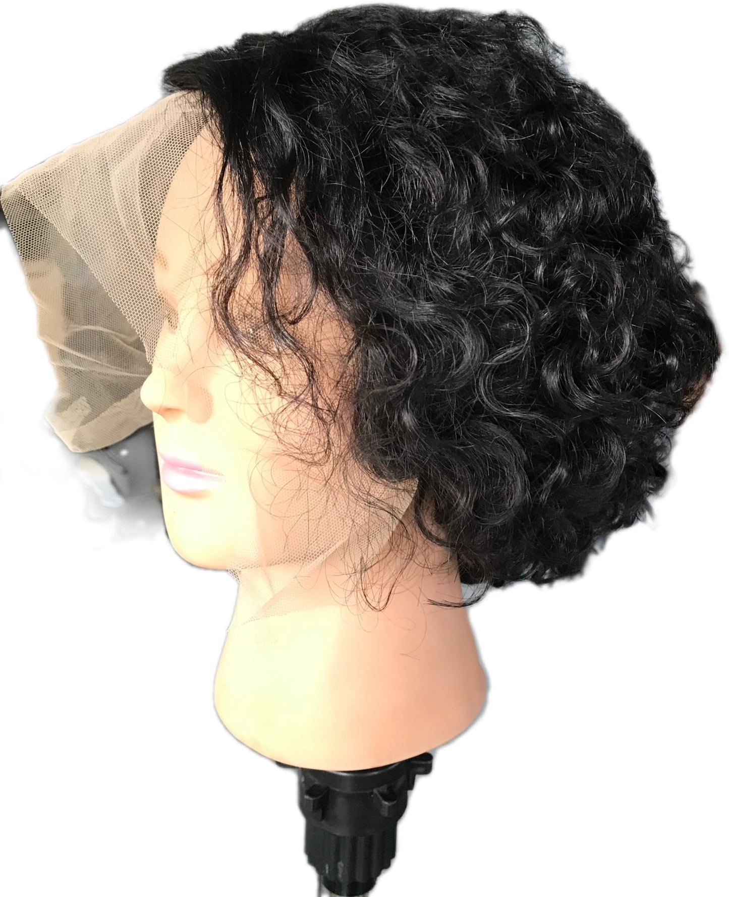 Perruque lace front frisés cheveux naturels brésiliens coupe courte - Premium Ensembles d'accessoires de coiffure from Nkento Ethnik - Just €45! Shop now at Nkento Ethnik