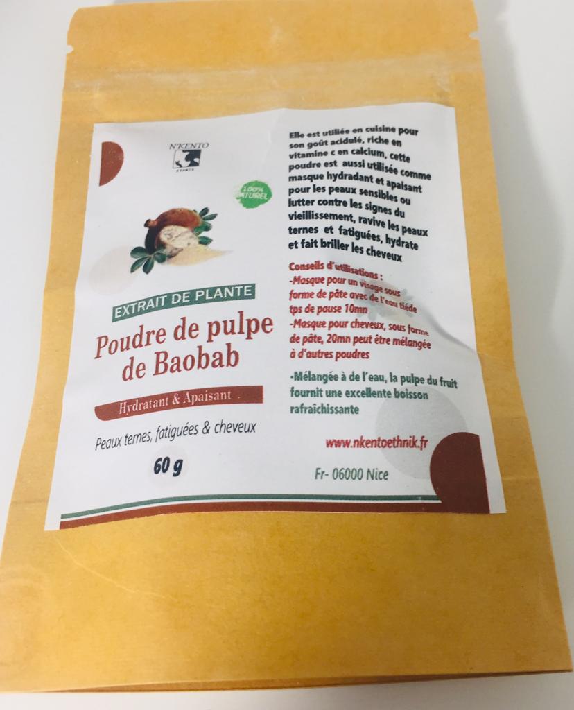 Poudre de pulpe de baobab - Premium poudres de pantes from Nkento Ethnik - Just €4.50! Shop now at Nkento Ethnik