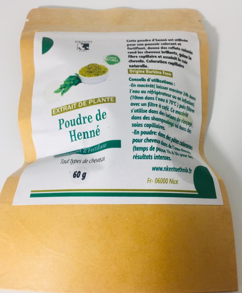 Poudre d'henné 1kg - Premium poudre from Nkento Ethnik - Just €20! Shop now at Nkento Ethnik