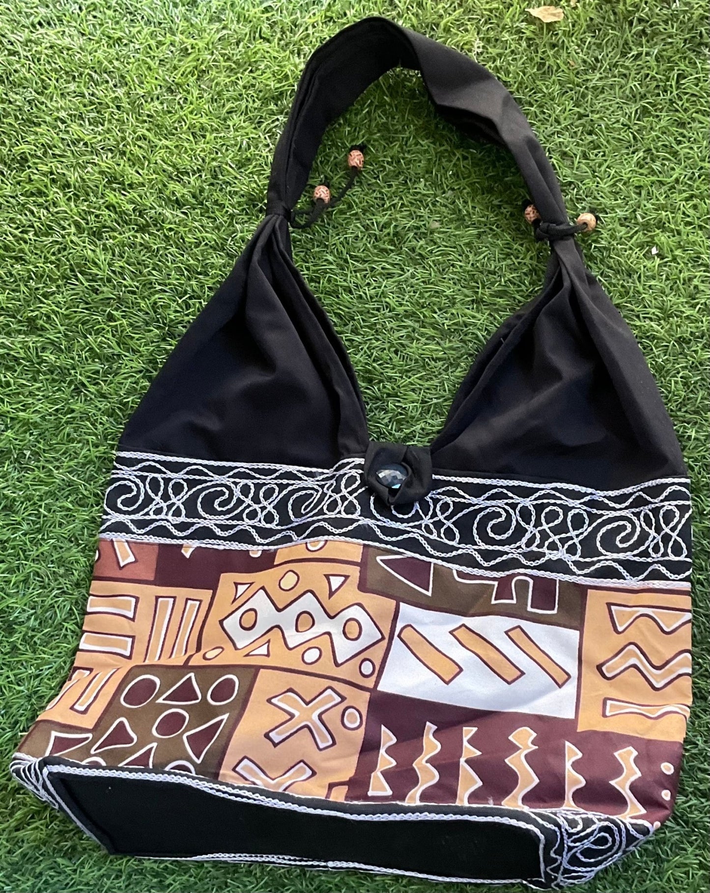 Sac en tissu imprimé africain - Premium Accessoires from Nkento Ethnik - Just €15! Shop now at Nkento Ethnik