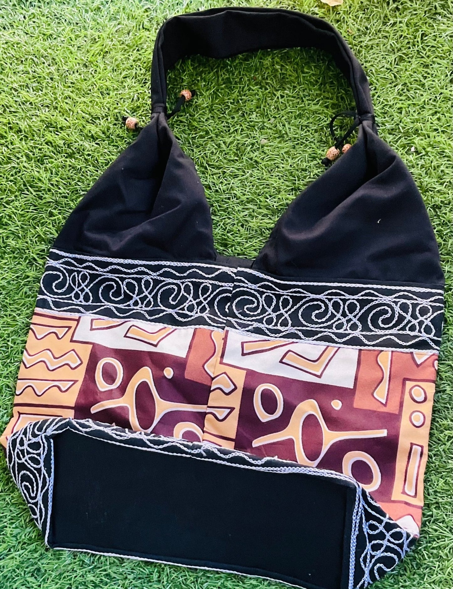 Sac en tissu imprimé africain - Premium Accessoires from Nkento Ethnik - Just €15! Shop now at Nkento Ethnik