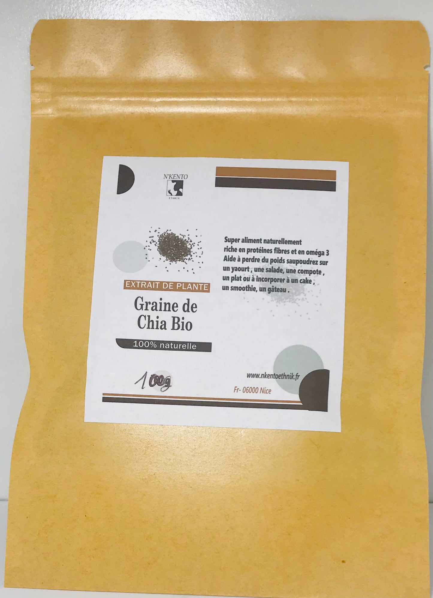 Graine de chia - Premium from Nkento Ethnik - Just €3! Shop now at Nkento Ethnik