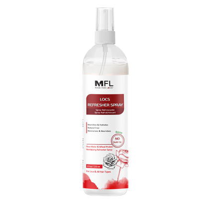 Spray Rafraîchissant à l’Eau de Rose pour Locs | 236 ml - Premium soins capillaire from Made For Locs - Just €11.95! Shop now at  Nkento Ethnik 