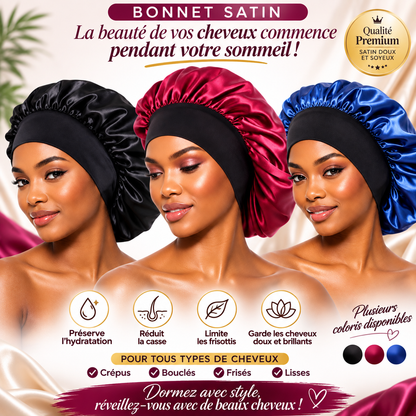 Bonnet en satin - Premium soins capillaire from  Nkento Ethnik  - Just €4! Shop now at  Nkento Ethnik 