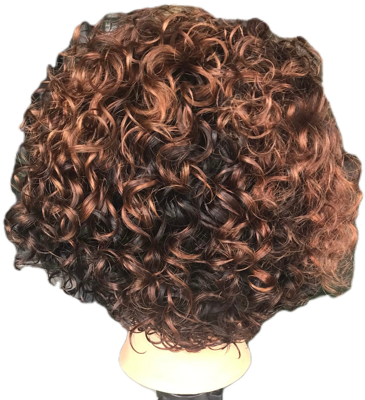 Perruque lace front frisés cheveux naturels brésiliens coupe courte