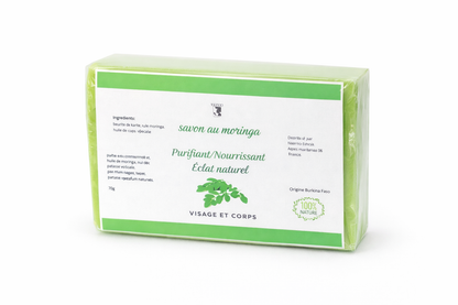 Savon naturel au moringa – Soin purifiant & nourrissant | Nkento Ethnik - Premium Savon from  Nkento Ethnik  - Just €8! Shop now at  Nkento Ethnik 