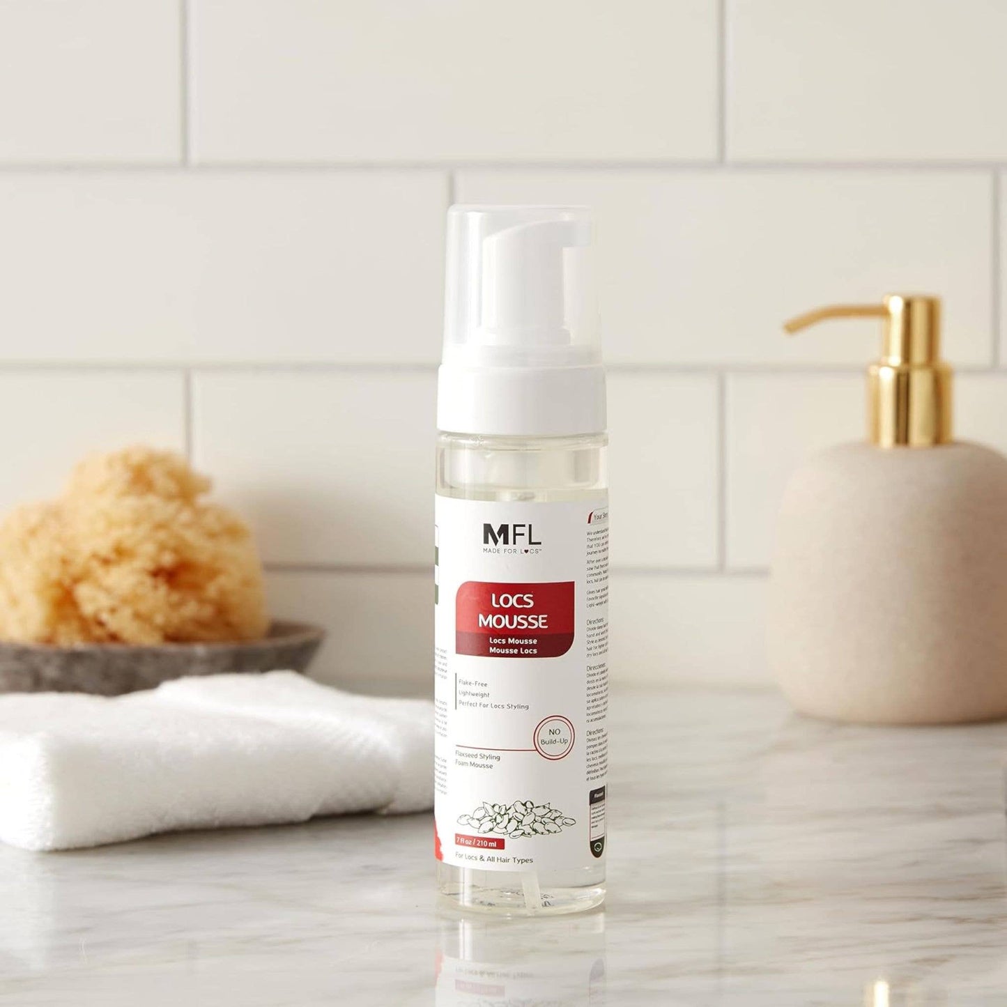 Mousse coiffante pour locs à la graine de lin | 198 g - Premium soins capillaire from Made For Locs - Just €11.95! Shop now at  Nkento Ethnik 