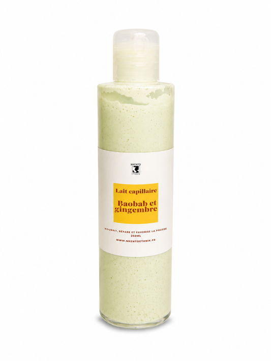 Lait capillaire au gingembre et baobab - Premium  from Nkento Ethnik - Just €12! Shop now at  Nkento Ethnik 
