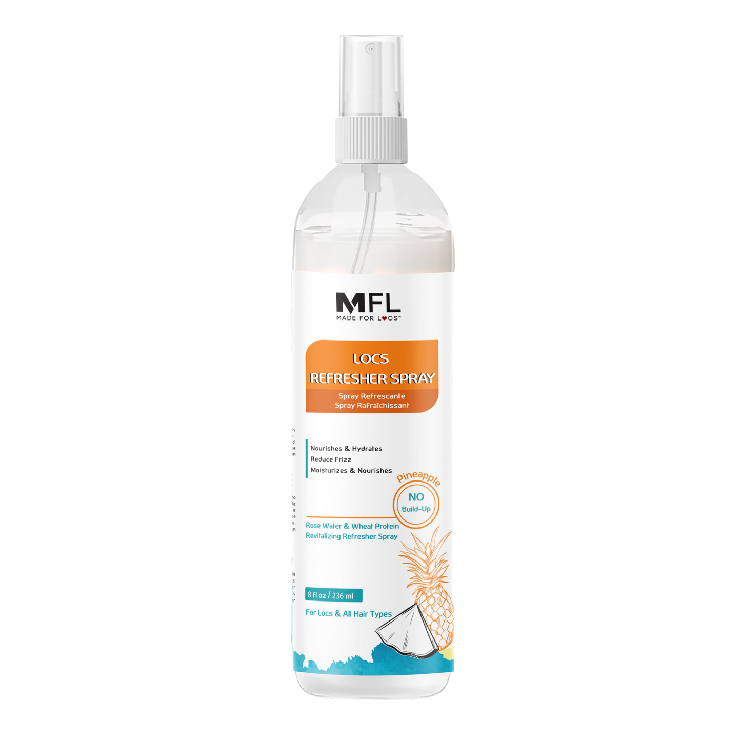 Spray Rafraîchissant à l’Eau de Rose pour Locs | 236 ml - Premium soins capillaire from Made For Locs - Just €11.95! Shop now at  Nkento Ethnik 
