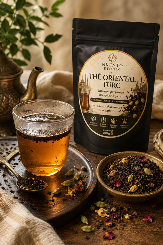 Thé Oriental Turc Parfumé – Infusion Premium aux Épices & Fleurs - Premium Adulte from  Nkento Ethnik  - Just €15! Shop now at  Nkento Ethnik 