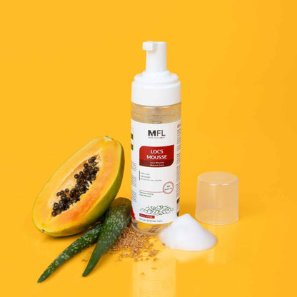 Mousse coiffante pour locs à la graine de lin | 198 g - Premium soins capillaire from Made For Locs - Just €11.95! Shop now at  Nkento Ethnik 