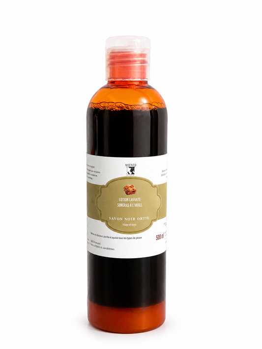 Lotion lavante au savon noir et à l'ortie - Premium Shampooing from Nkento Ethnik - Just €7.50! Shop now at  Nkento Ethnik 