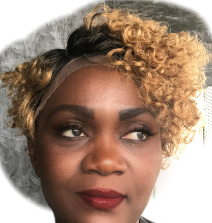 Perruque lace wig coupe bouclée