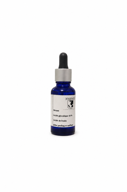 Sérum acide glycolique 10%et acide de fruits - Premium soins du visage from  Nkento Ethnik  - Just €10.55! Shop now at  Nkento Ethnik 
