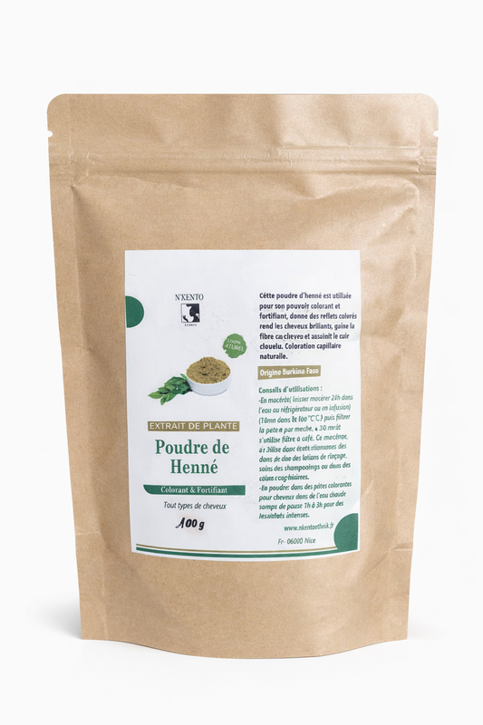 Poudre de henné 100g - Premium poudre from Nkento Ethnik - Just €6! Shop now at  Nkento Ethnik 