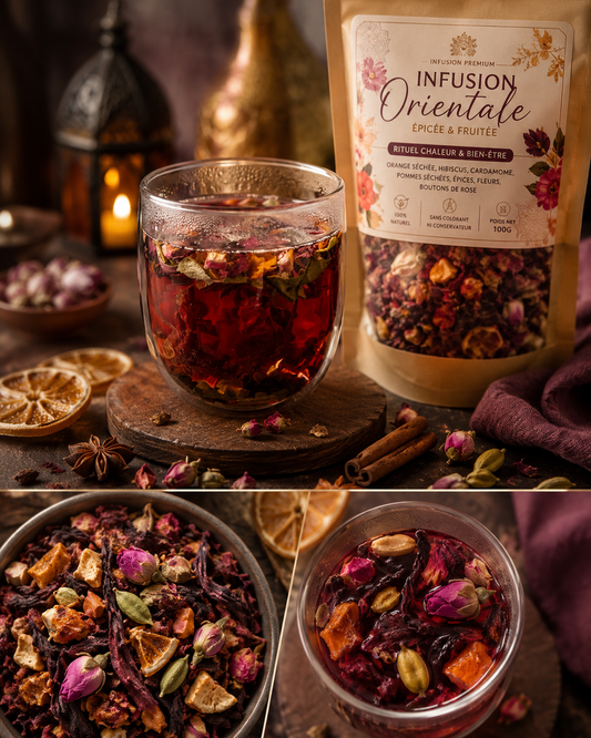 Infusion Orientale Épicée & Fruitée – 100g Digestion - Premium Adulte from  Nkento Ethnik  - Just €20! Shop now at  Nkento Ethnik 