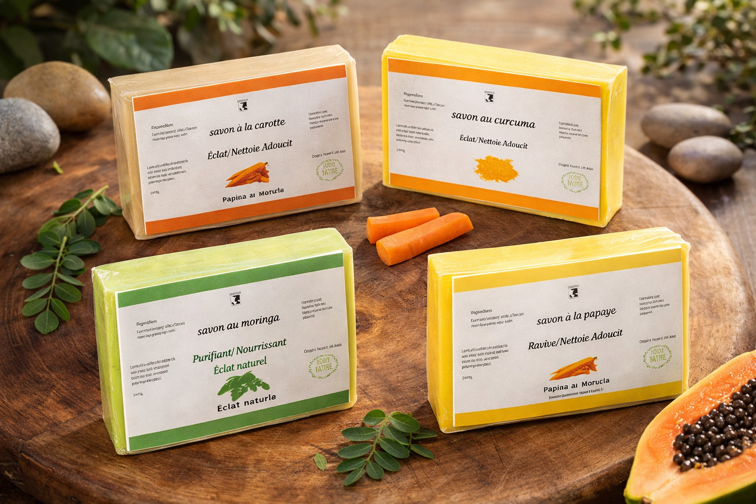 Savon naturel au moringa - Premium Savon from  Nkento Ethnik  - Just €8! Shop now at  Nkento Ethnik 