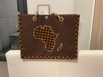 Sac ethnique motif Afrique - Premium Accessoires from  Nkento Ethnik  - Just €18.50! Shop now at  Nkento Ethnik 