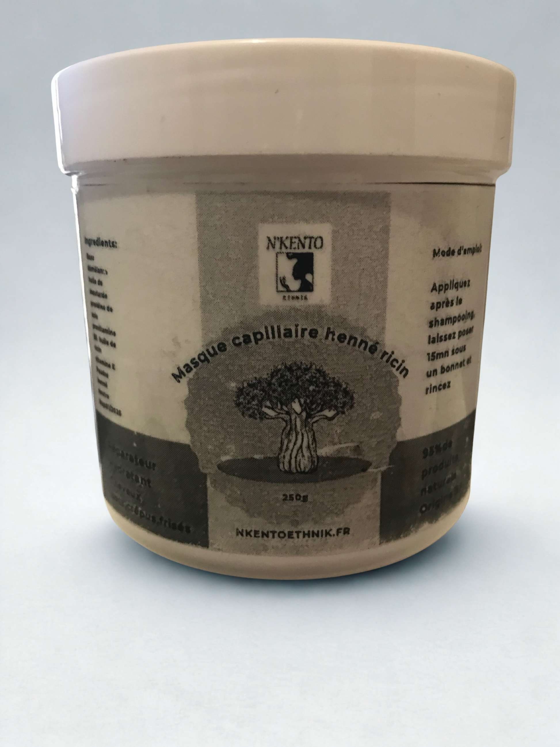 Masque capillaire au henné et ricin - Premium Masque capillaire from Nkento Ethnik - Just €9.15! Shop now at  Nkento Ethnik 