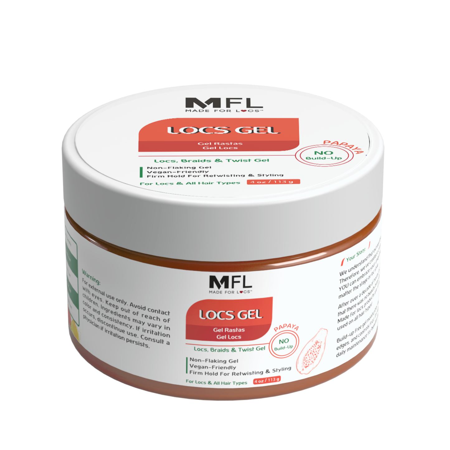 Gel fixation forte pour locs, tresses et retwist | 113 g - Premium soins capillaire from Made For Locs - Just €8.95! Shop now at  Nkento Ethnik 