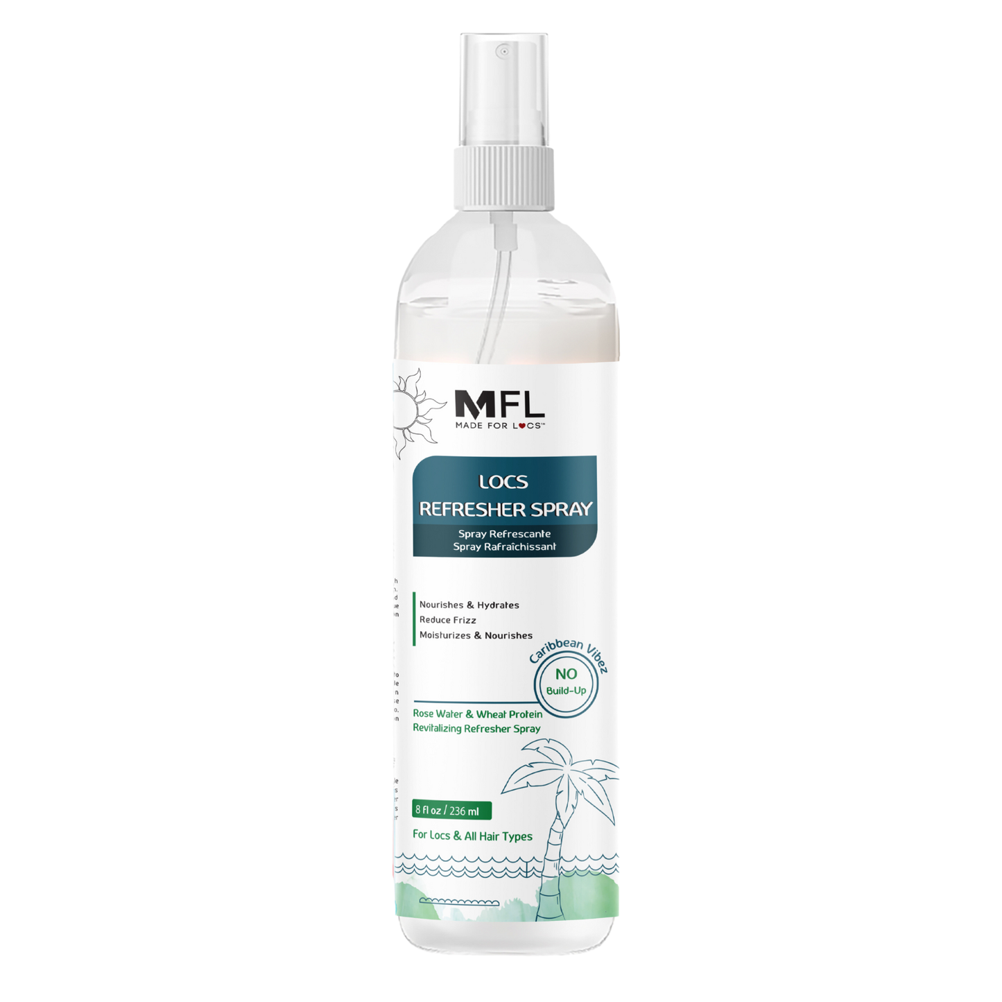 Spray Rafraîchissant à l’Eau de Rose pour Locs | 236 ml - Premium soins capillaire from Made For Locs - Just €11.95! Shop now at  Nkento Ethnik 