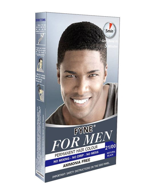 FYNE pour hommes - Coloration Noire pour cheveux gris 5 minutes - Premium Adulte from Fine Lines (UK) Ltd - Just €4.56! Shop now at  Nkento Ethnik 