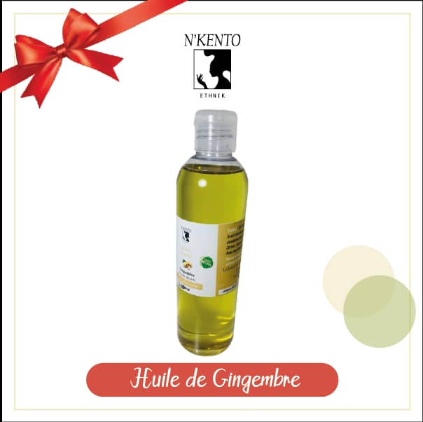 Lot de 10 flacons d’huile de gingembre 100ml - Nkento Ethnik