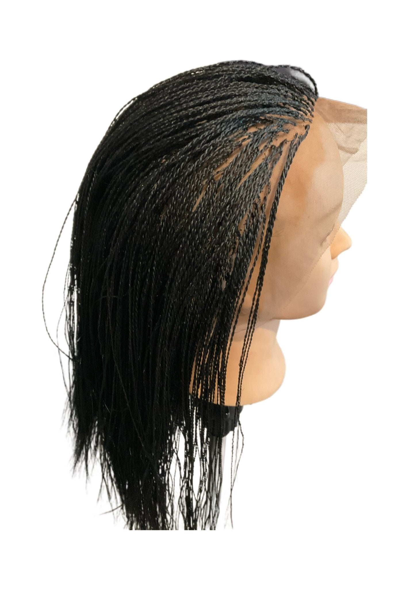 Perruque tressée twist full lace 360° - Nkento Ethnik