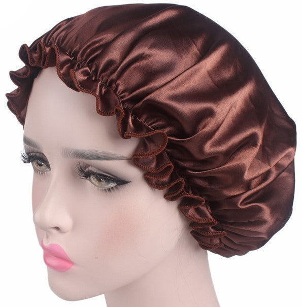 Bonnet de nuit en satin