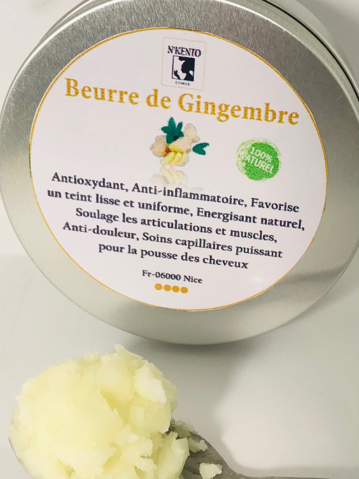 Beurre de Gingembre 100% naturel